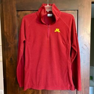 Women’s maroon Gopher lightweight fleece